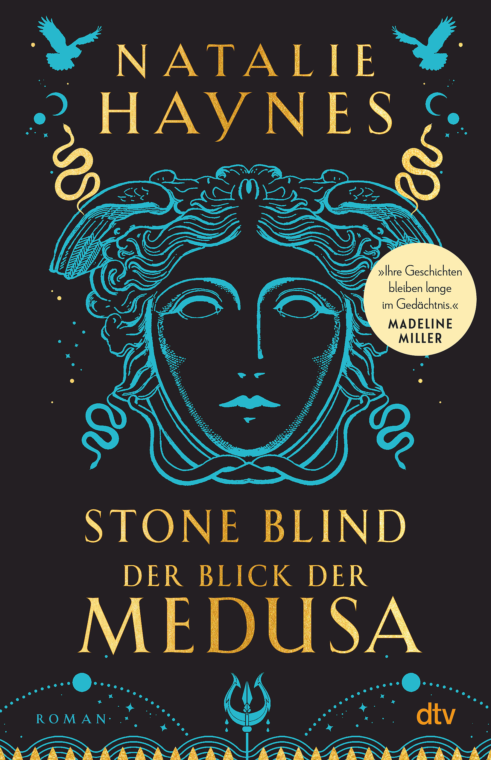 Bücherblog. Neuerscheinungen. Buchcover. STONE BLIND - Der Blick der Medusa von Natalie Haynes. Roman. dtv Verlag.