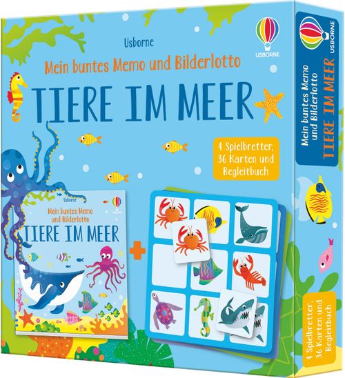 Mein buntes Memo und Bilderlotto: Tiere im Meer