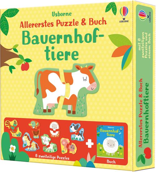 Allererstes Puzzle & Buch: Bauernhoftiere
