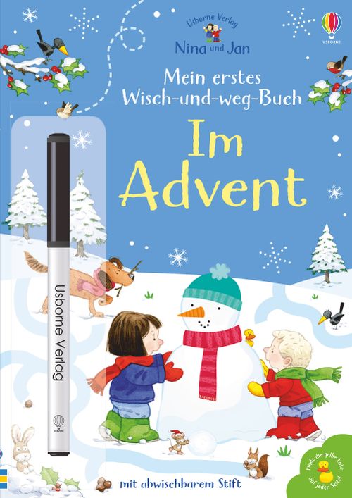 Nina und Jan - Mein erstes Wisch-und-weg-Buch: Im Advent