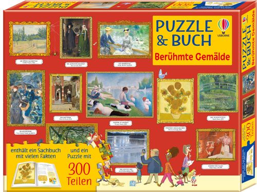 Puzzle & Buch: Berühmte Gemälde
