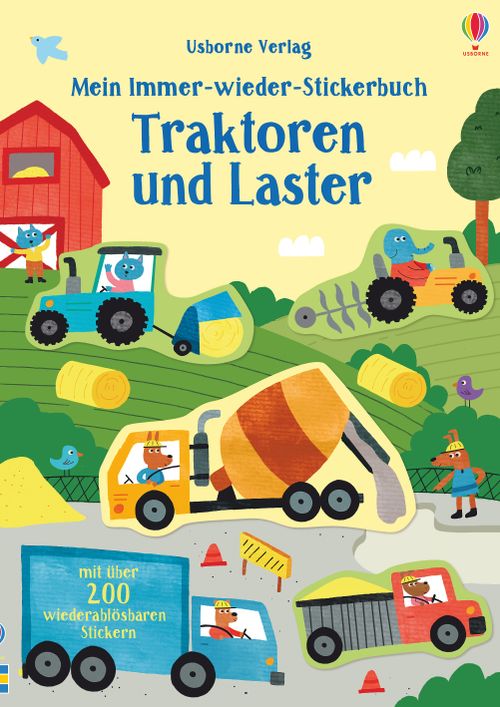 Mein Immer-wieder-Stickerbuch: Traktoren und Laster